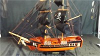 Wood Pirate Ship 22" Long x 20" Tall