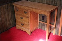 3 Drawer Wood Desk