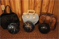 Bowling Balls w/ Bags