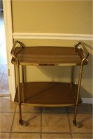 Mid-Century Retro Rolling Bar Cart