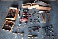 Hand Drills, Files, Drill Bits, Hammers, C-Clamps