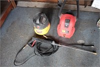 Shop Force Electric Pressure Washer & Wet Dry Vac