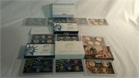 2007, 2008 and 2009 United States mint proof sets