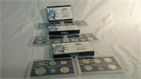 2001, 2004 and 2005 United States mint proof sets