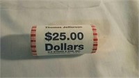 $25 roll 2007 Thomas Jefferson presidential