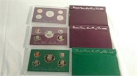 1992, 1993 and 1994 United States mint proof sets