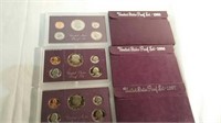 1985, 1986 and 1987 United States Mint  proof sets