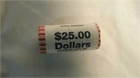 $25 roll 2007 John Adams presidential dollars