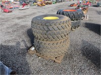 (2) Firestone 21.5L-16.1 Orchard Tires & Rims