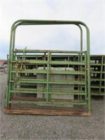 (1) 8' Powder River Heavy Duty Livestock Bow Gate