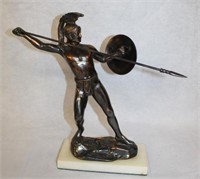 "Spartan" Bronze on marble base