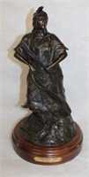 "Traditional Lady" Bronze Sculpture by listed