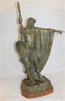 Large Bronze "The Foreboding" by noted Western