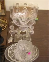Large Assortment Of Crystal & Glass Dishes