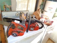 2 Homelite Chainsaws, Small Step Ladder &