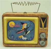 Vintage Vandor Bewitched Molded Tin Lunch Box