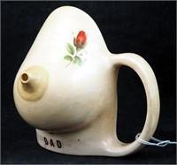 Antique Dad Ceramic Large Female Breast Cup Mug
