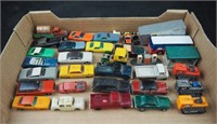 Vintage Molded Plastic Miniature Toy Cars Lot