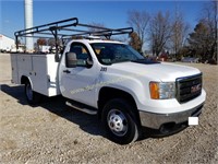 2012 GMC 3500 HD Reg Cab Service Truck