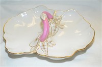EUROPEAN HAND PAINTED DIVIDED SERVING DISH