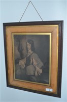 ENGLISH ANTIQUE FRAMED PORTRAIT OF A LORDLING 1of2