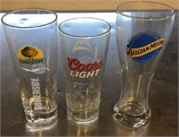 (12) Asst. Beer Glasses