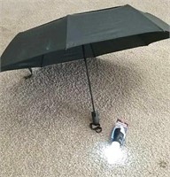 Umbrella and Flashlight