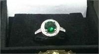 1.25CTW Emerald Solitaire Ring (size-6)