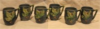 6pc Roseville Cups