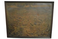 Tom Glavines Antique Gent City Map 57 x 72