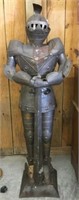 Tin Knight of Armor 60"  Some Rust and Bent