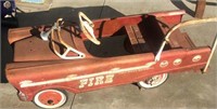 FIRE PEDAL CAR(MISSING ONE RAIL)