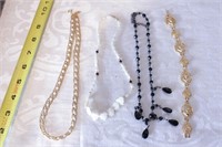 Group of 4 Costume Jewelry Necklaces