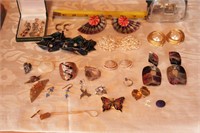 Group of 12 sets of Earrings & Misc Pieces