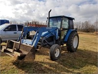 NEW HOLLAND 7310 W/ HAY SPEAR, CAB, 4191 HRS