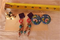 Group of 3 sets of Earrings