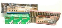 Scotch Tape & Kirkland Batteries (AA & AAA)