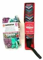 Gardena Gardening Gloves & Polka-Dot Umbrella