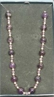 12K Gold Filled & Amethyst Beaded Necklace
