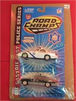 Road Champs Die Cast Police Cars 1:43 Scale