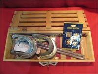 Sport Craft Horse Shoe Game Set in Wooden Storage