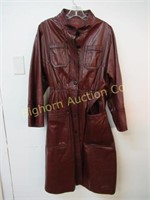 Full Length Leather Coat Size 11-12 The Tannery