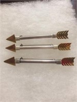 3 STERLING SILVER ARROW PINS