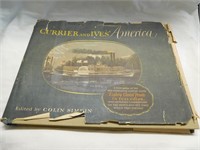 CURRIER & IVES AMERICA BOOK 80 COLOUR PRINTS!