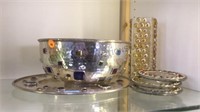 HAMMERED METAL BOWL & PLATE & MORE