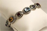 Vintage Style 8.00 ct Genuine Gemstone Bracelet