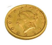 1851 Type 1 Liberty $1.00 Gold Piece