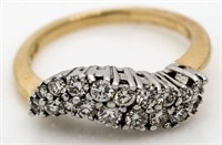 14kt Gold Stunning 3/4 ct Diamond Estate Ring