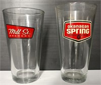 (8) Mill St & (2) Okanagan Beer Glasses