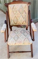 Furniture Victorian-Eastlake Era Folding Chair